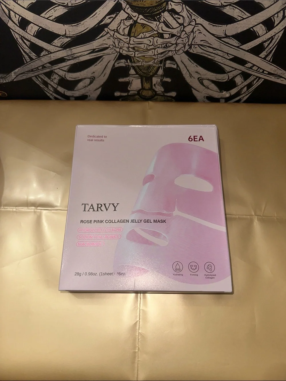 Rose Pink Collagen Jelly Gel Mask (6 Pack)